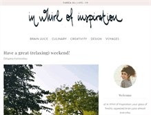 Tablet Screenshot of inwhirlofinspiration.com